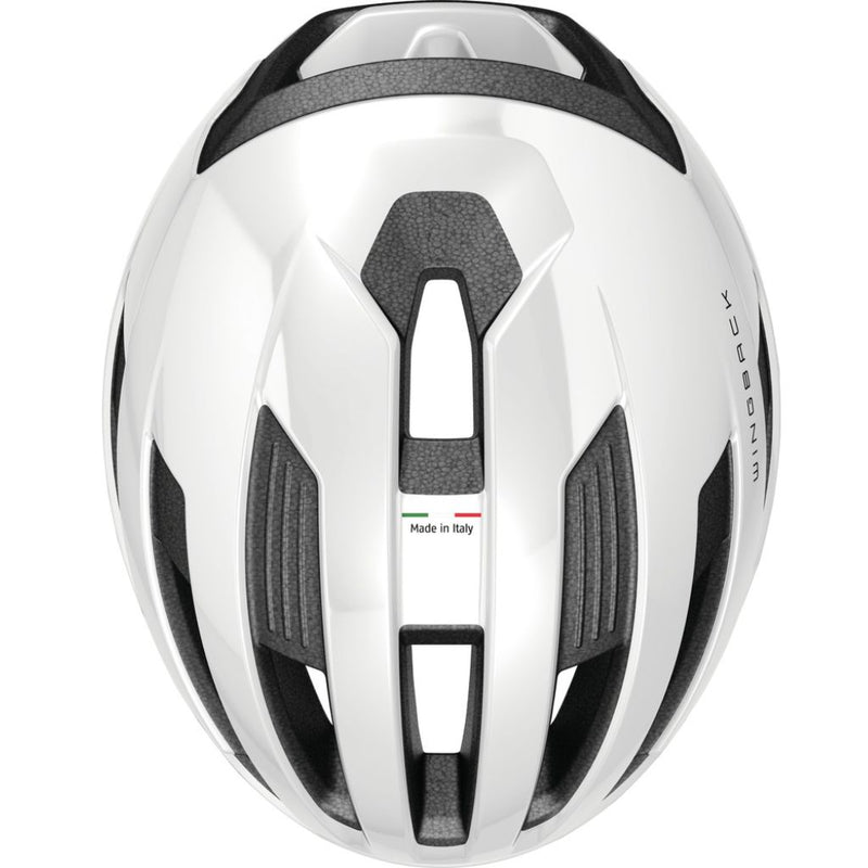 Casco Abus  ,WingBack shiny white