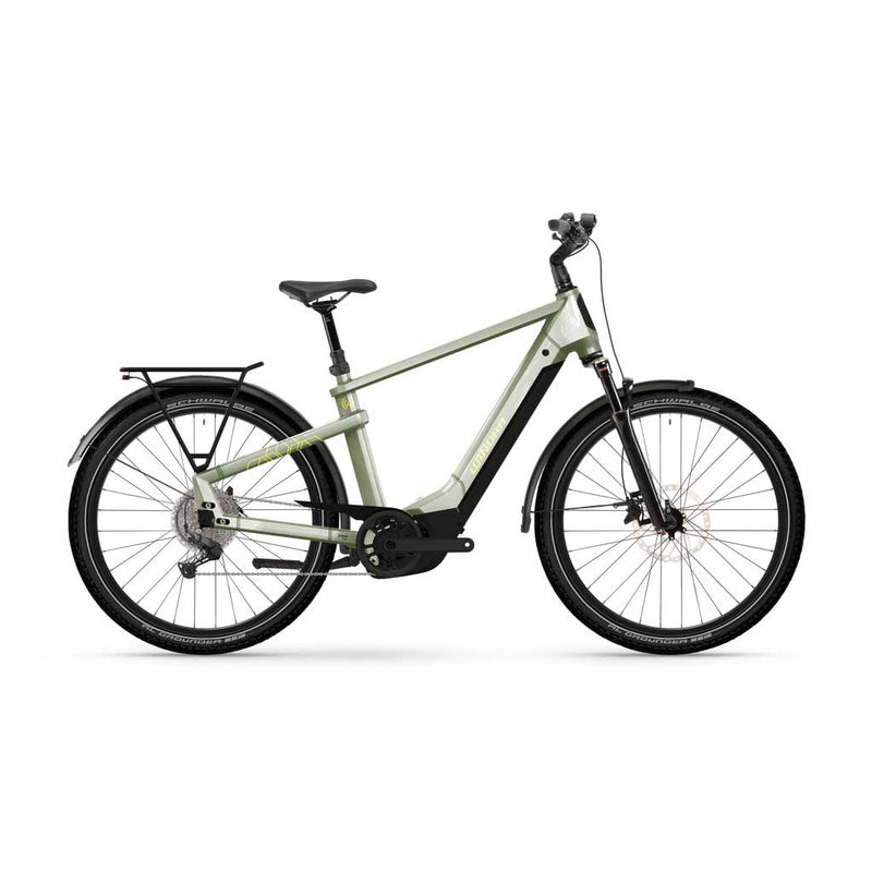 Bicicleta eléctrica Winora Yakun X10 High ivory green - glossy 2025