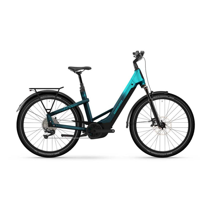 Bicicleta eléctrica Winora Yakun X12 Low blue monday / aqua - glossy 2025