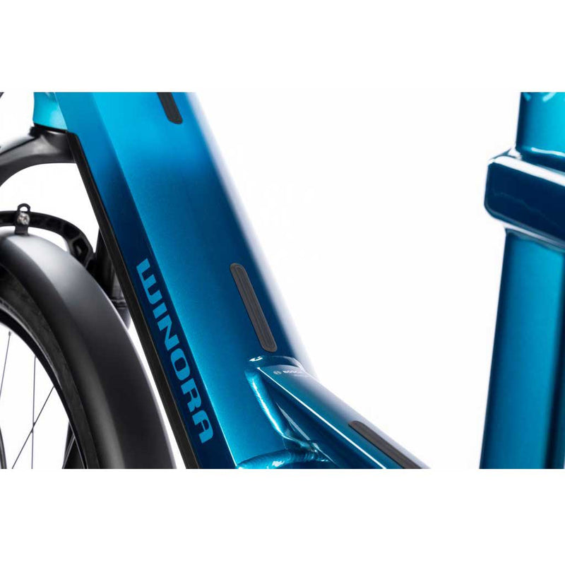 Bicicleta eléctrica Winora Yakun X12 Low blue monday / aqua - glossy 2025