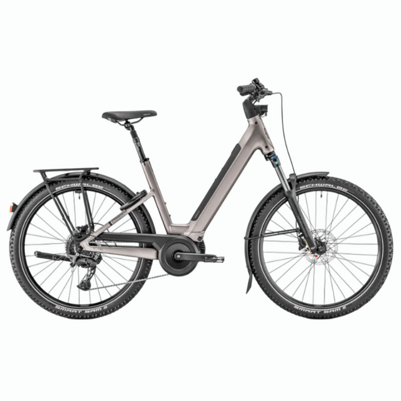 Bicicleta eléctrica de Trekking Moustache Xroad 4 Open Titanium Matt 600Wh 2026