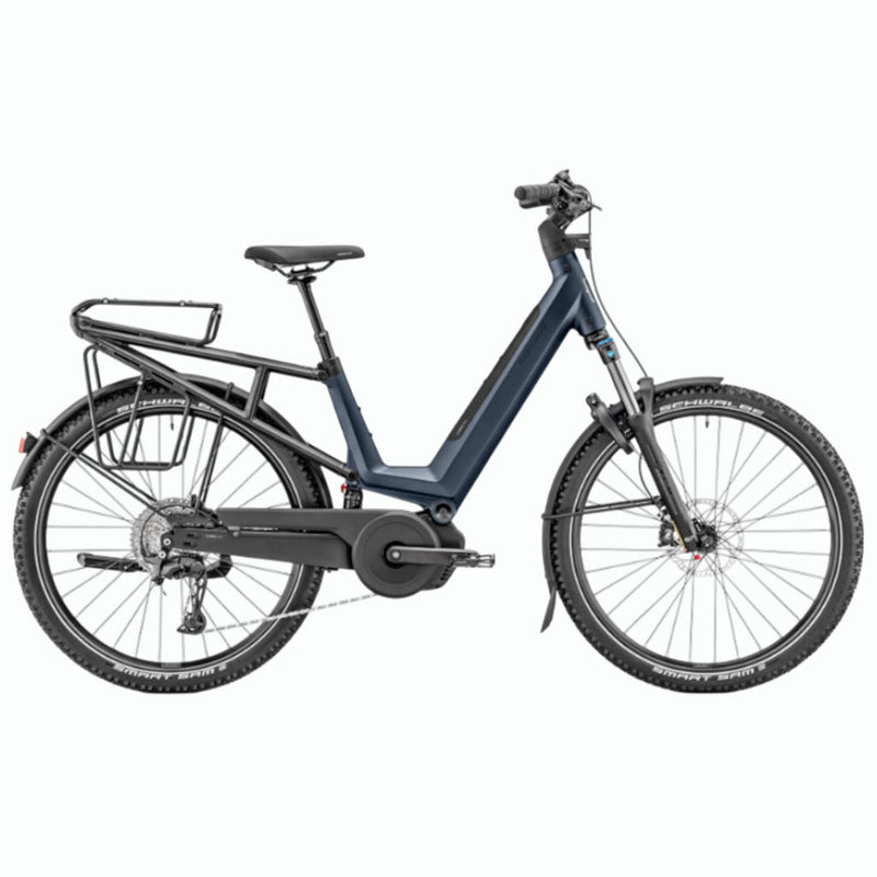 Bicicleta eléctrica de Trekking Moustache Xroad 6 FS Marine Blue Matt Suspended 600Wh 2026