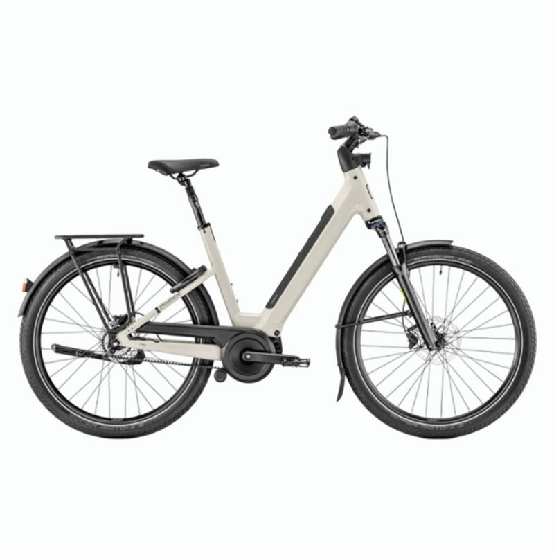 Bicicleta eléctrica Urbana Moustache Mardi 27.4 Open Stone Grey Glossy 600Wh 2026