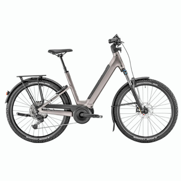 Bicicleta eléctrica de Trekking Moustache Xroad 6 Open Titanium Matt 600Wh 2026