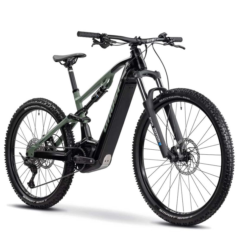 Bicicleta eléctrica Ghost E-ASX 130 Essential AL BLK / GRN