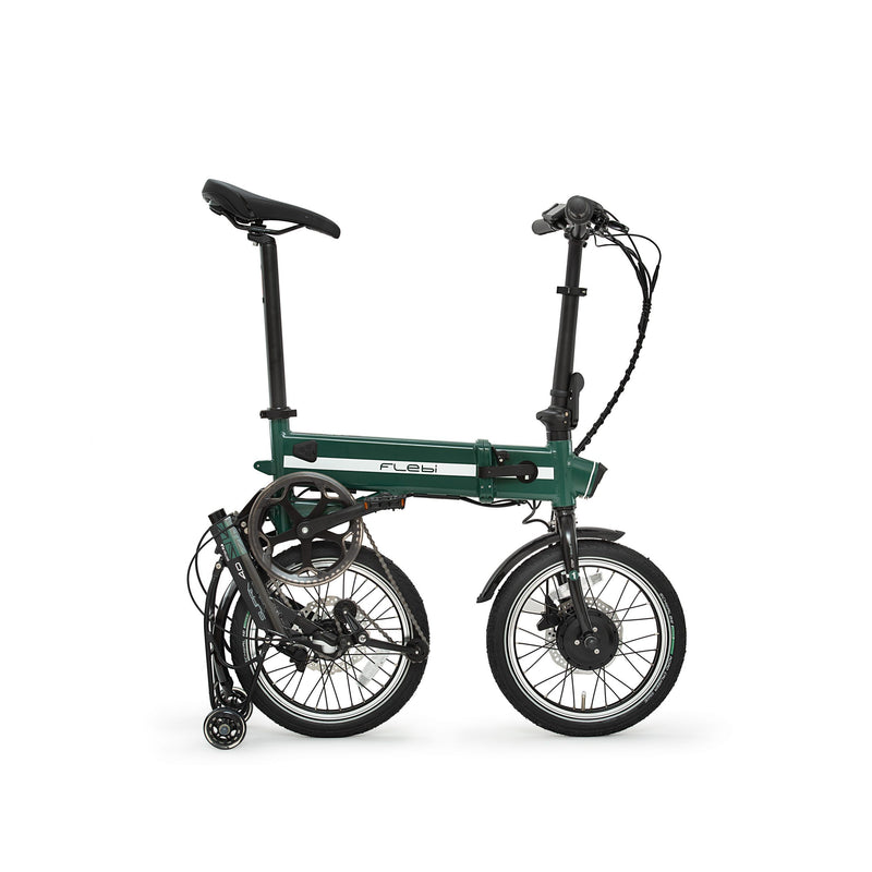 Bicicletta elettrica pieghevole Flebi Supra 4.0 verde