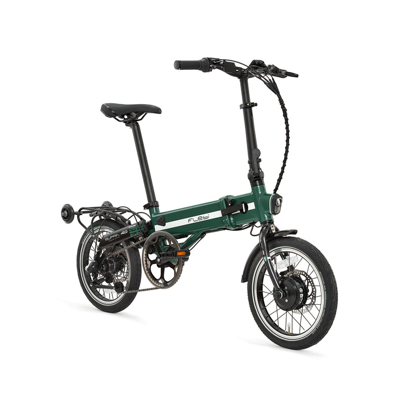 Bicicletta elettrica pieghevole Flebi Supra 4.0 verde