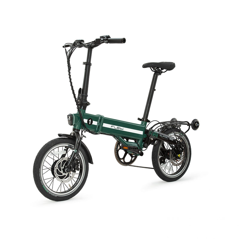 Bicicletta elettrica pieghevole Flebi Supra 4.0 verde