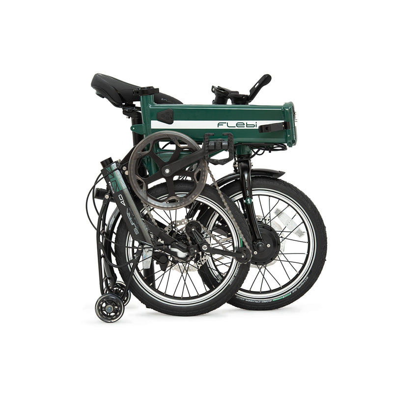 Bicicletta elettrica pieghevole Flebi Supra 4.0 verde