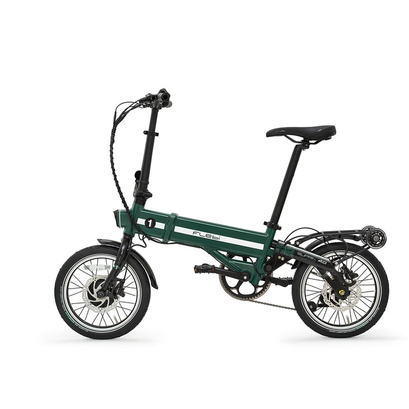 Bicicletta elettrica pieghevole Flebi Supra 4.0 verde