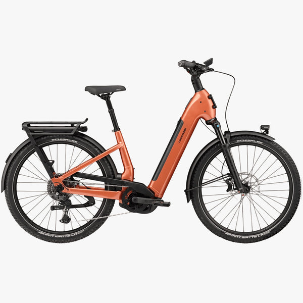Bicicleta eléctrica de Trekking Cannondale 27.5 U Tesoro 1 Low StepThru Orange Slice