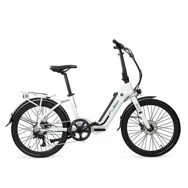 Bicicleta eléctrica Plegable Flebi Swan 24"  blanca