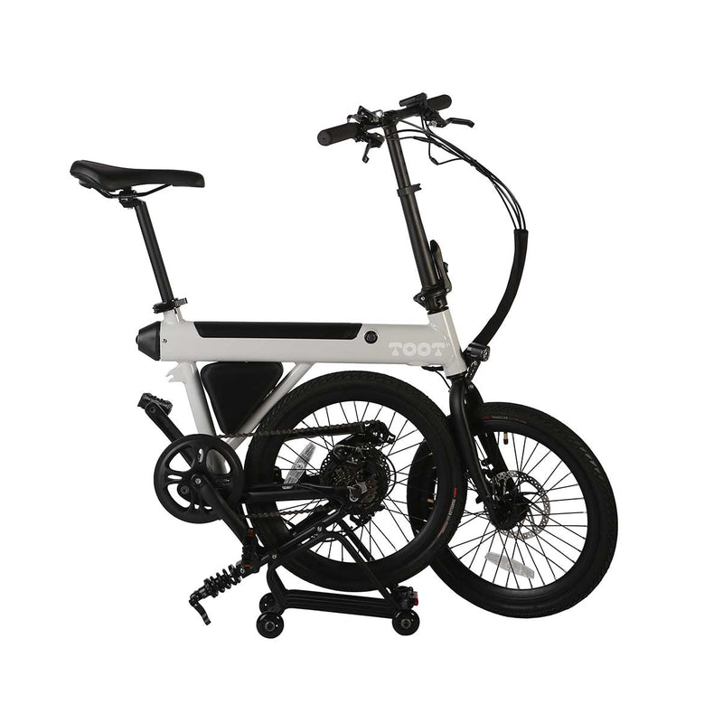 Bicicleta eléctrica plegable TOOT Blanca