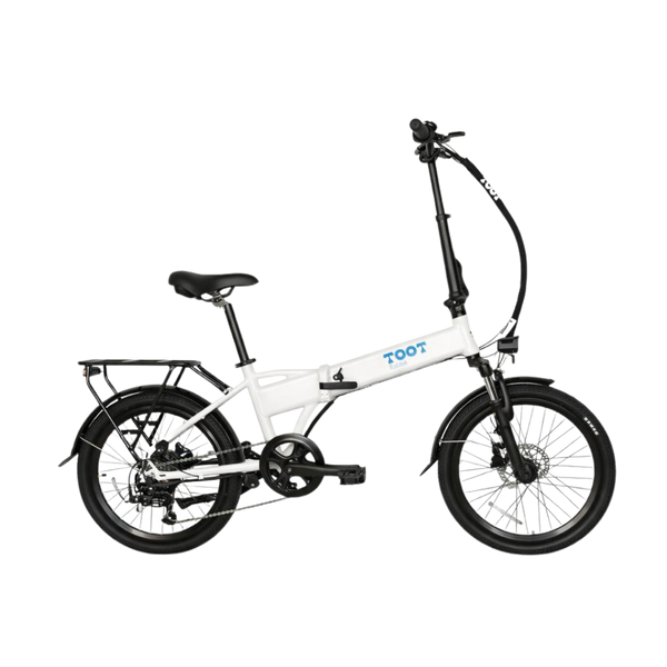 Bicicleta eléctrica plegable TOOT Rabbit Blanca