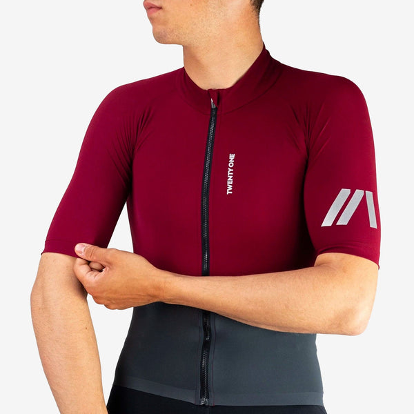 AERO LIGHTWEIGHT JERSEY MEN DARK RED