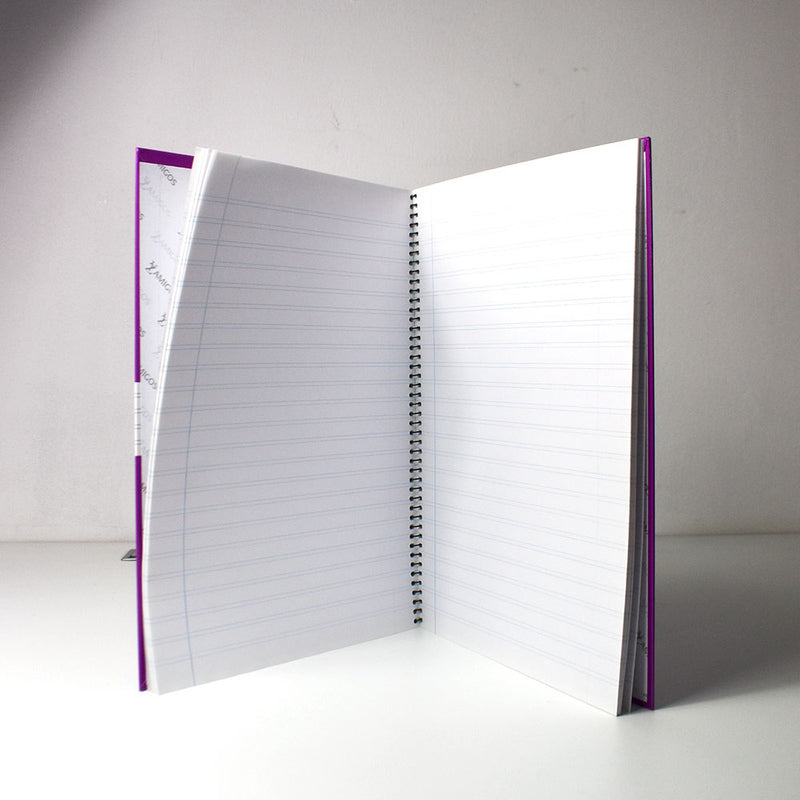 Libreta DIN-A4 Morada Lineal