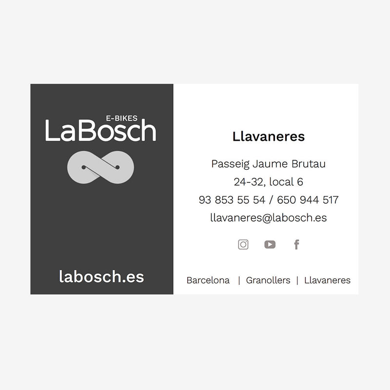 Tarjetas LaBosch Llavaneras